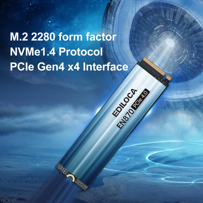 Unidade de estado sólido interna Ediloca EN870 2TB PCIe Gen4 - HD